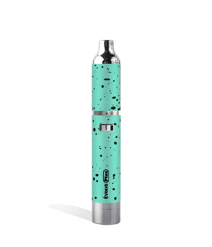 Teal Black Spatter Wulf Mods Evolve Plus Concentrate Vaporizer on white background