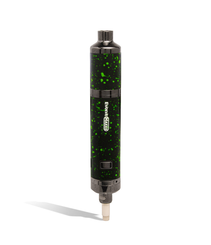 Black Green Spatter nectar collector Wulf Mods Evolve Maxxx 3 in 1 Kit on white background