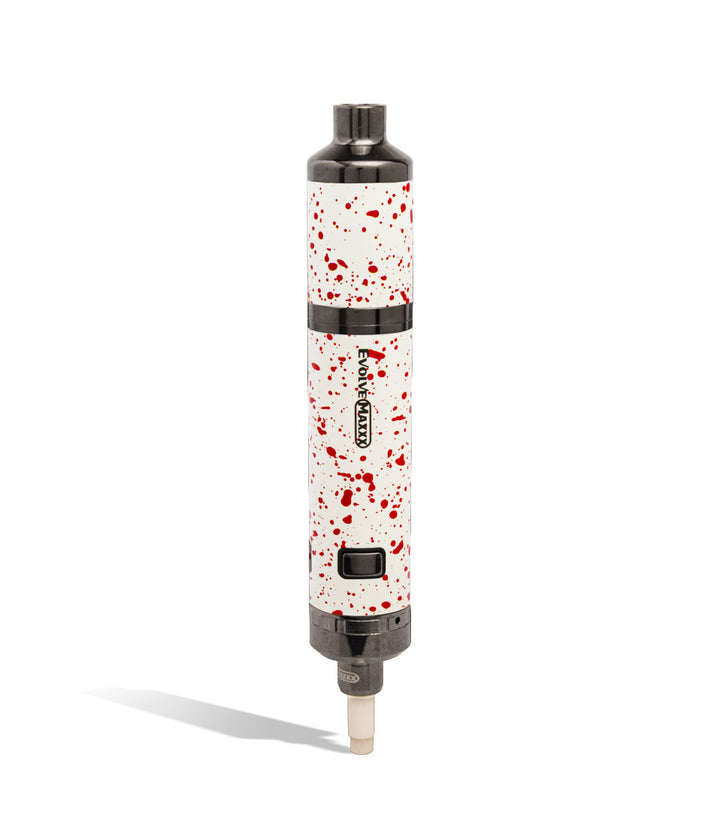 White Red Spatter nectar collector Wulf Mods Evolve Maxxx 3 in 1 Kit on white background