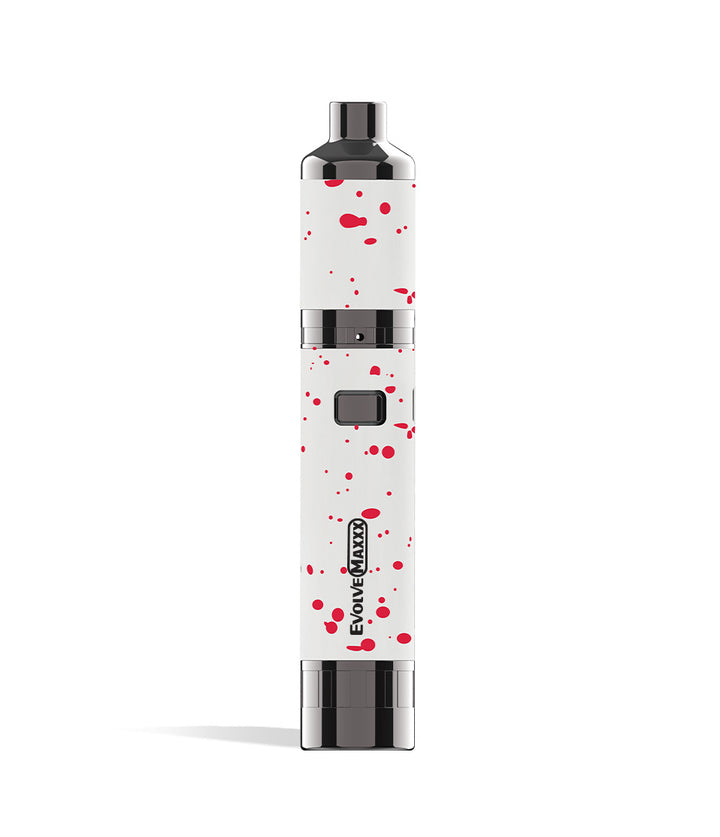 White Red Spatter wax pen Wulf Mods Evolve Maxxx 3 in 1 Kit on white background