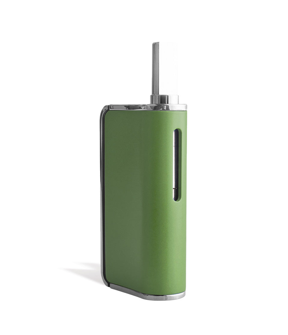 Green back view Wulf Mods Duo 2 in 1 Cartridge Vaporizer on white background