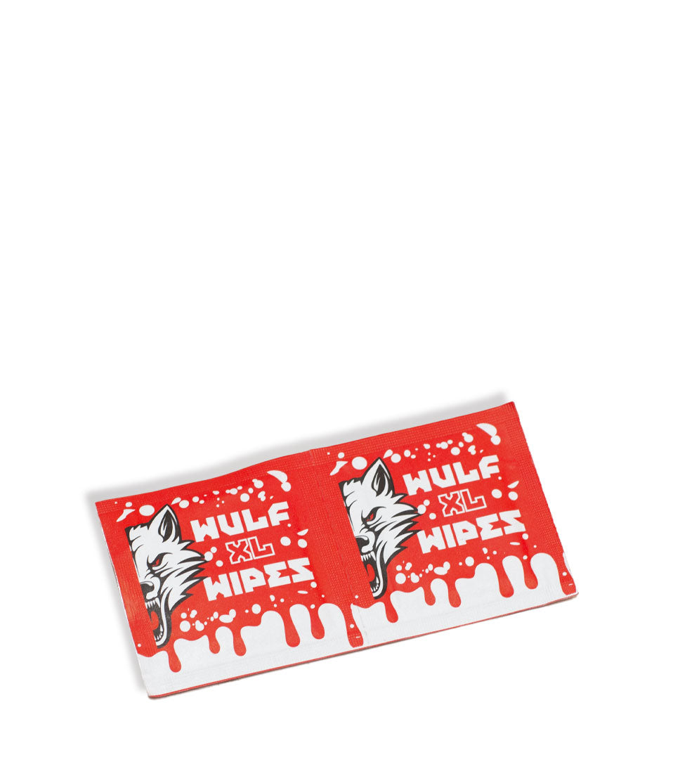 Wulf Mods Wipes Alcohol Cleaning Wipe 100pk Singles Above View on White Background
