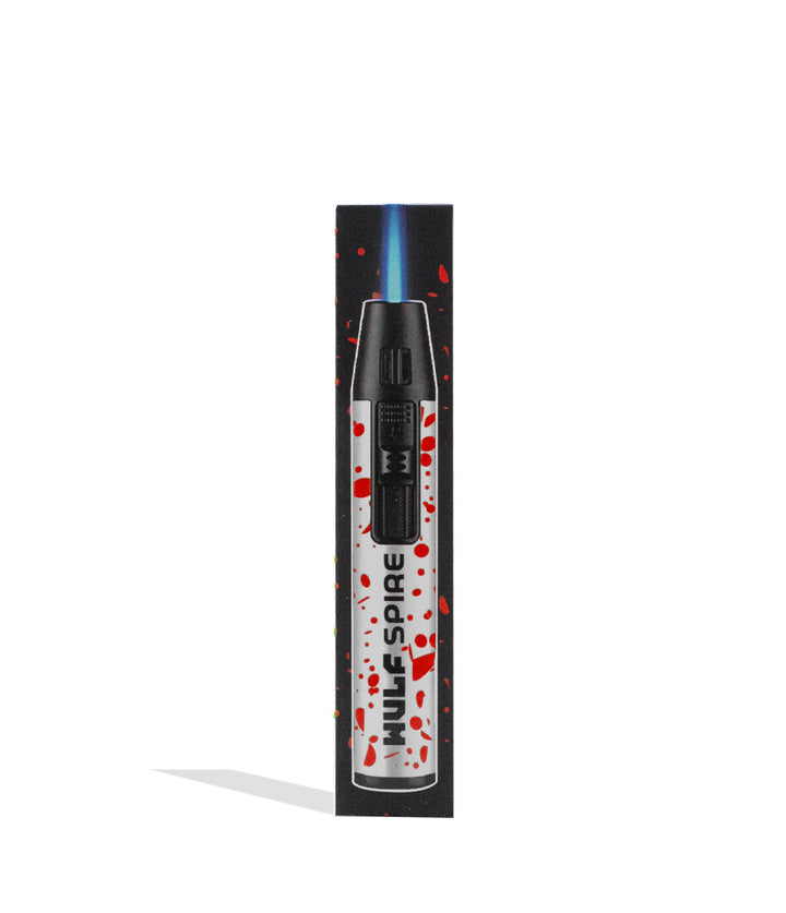 Wulf Mods Spire Pen Torch white red spatter packaging on white background